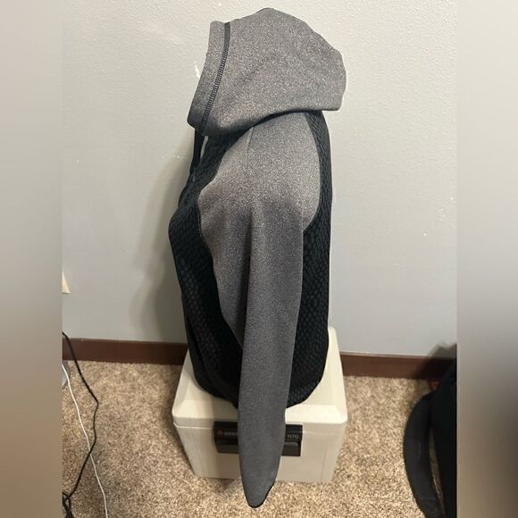 Nike Thermafit Women's Medium Black/Gray Full ZIP Hoodie - Picture 2 of 5